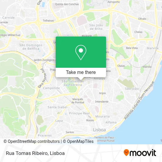 Rua Tomas Ribeiro map