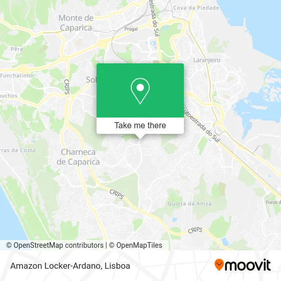 Amazon Locker-Ardano map