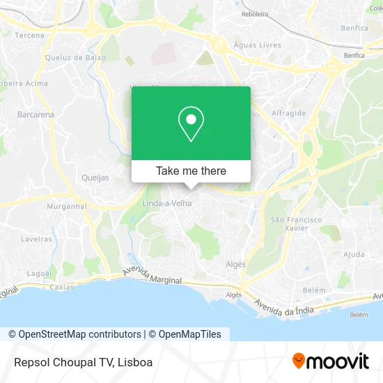 Repsol Choupal TV map