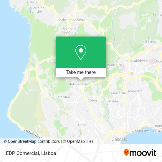 EDP Comercial map
