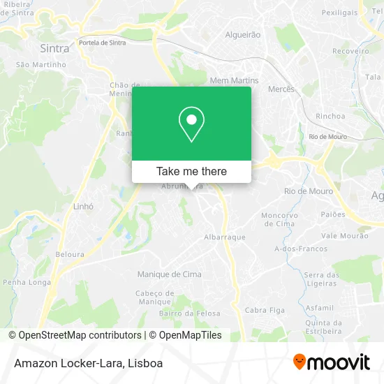 Amazon Locker-Lara map