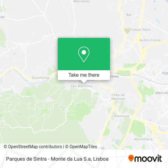 Parques de Sintra - Monte da Lua S.a map