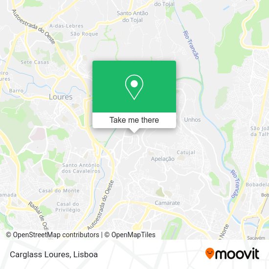 Carglass Loures map