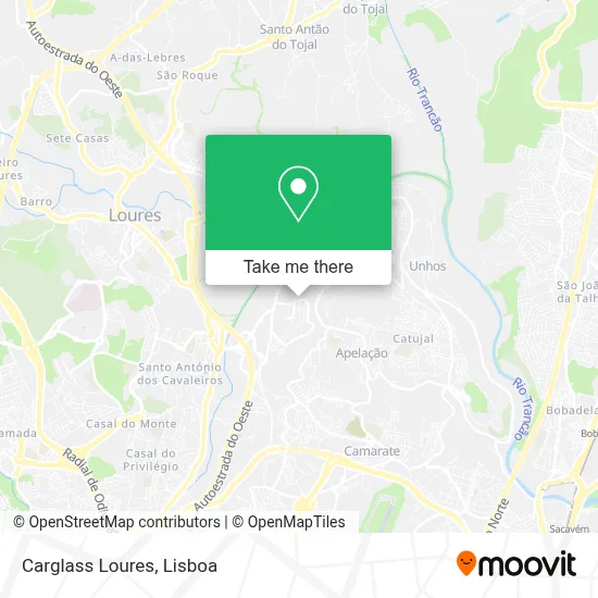 Carglass Loures map