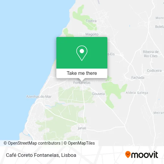 Café Coreto Fontanelas map