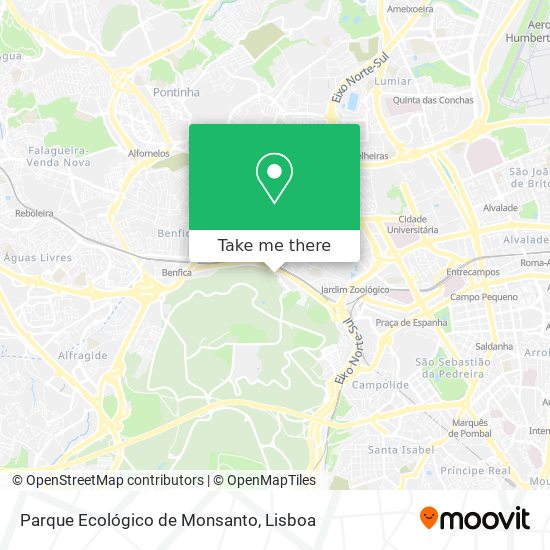 Parque Ecológico de Monsanto map