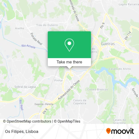 Os Filipes map