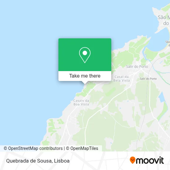 Quebrada de Sousa map
