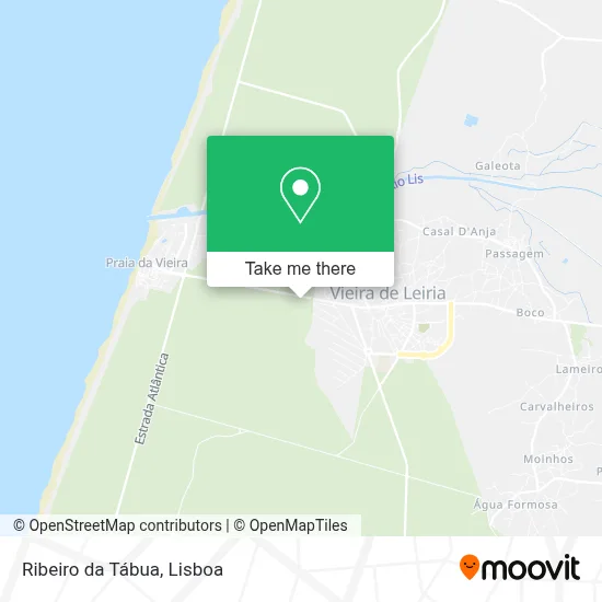 Ribeiro da Tábua map