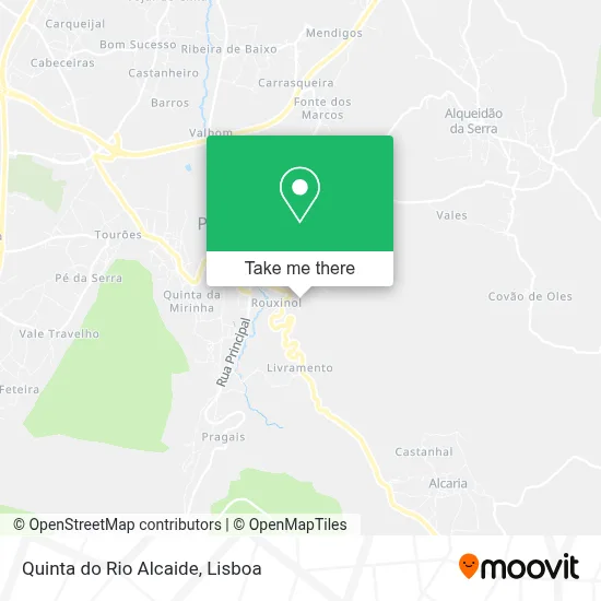 Quinta do Rio Alcaide map