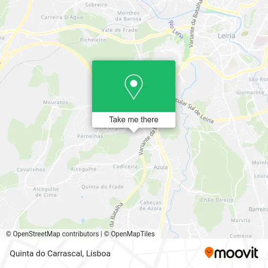 Quinta do Carrascal map