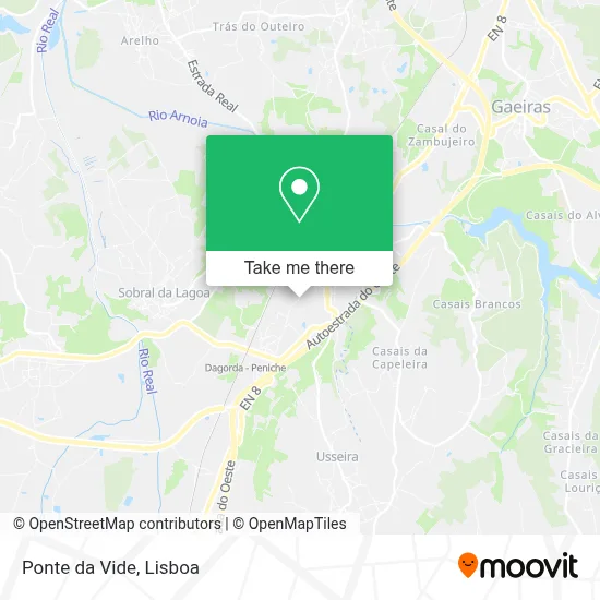 Ponte da Vide map