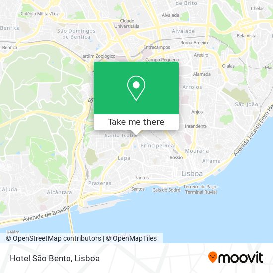 Hotel São Bento map