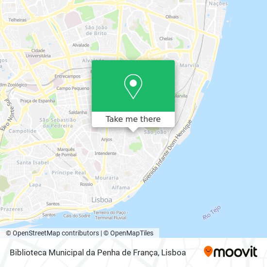 Biblioteca Municipal da Penha de França map