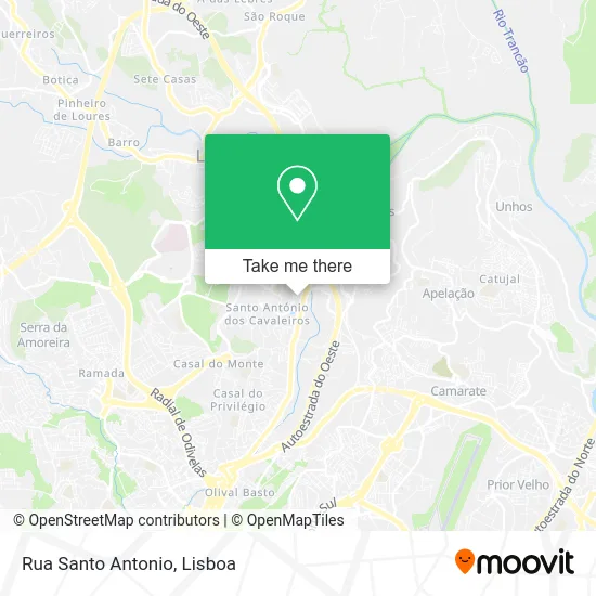 Rua Santo Antonio map
