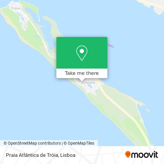 Praia Atlântica de Tróia map