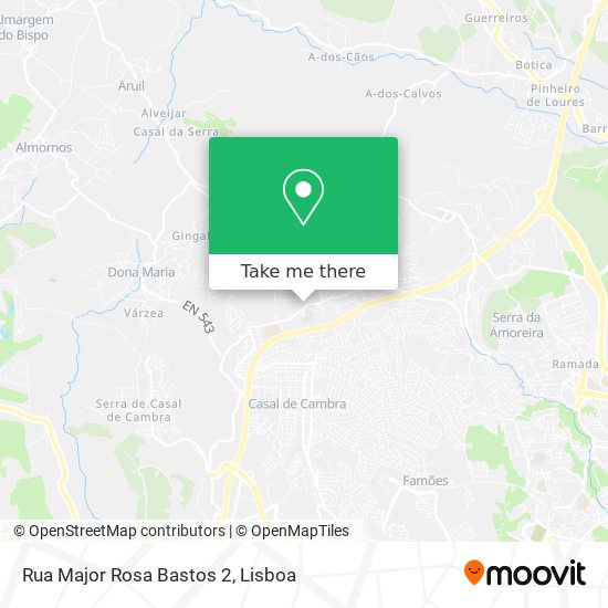 Rua Major Rosa Bastos 2 mapa