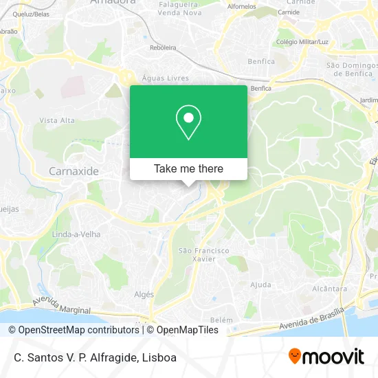 C. Santos V. P. Alfragide map