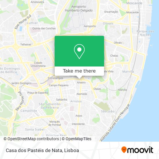 Casa dos Pastéis de Nata mapa