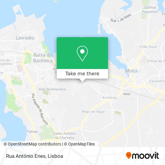 Rua António Enes mapa