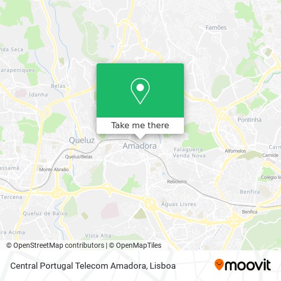 Central Portugal Telecom Amadora map
