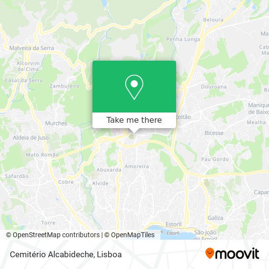 Cemitério Alcabideche map