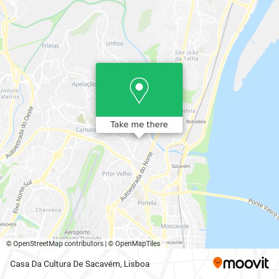 Casa Da Cultura De Sacavém map