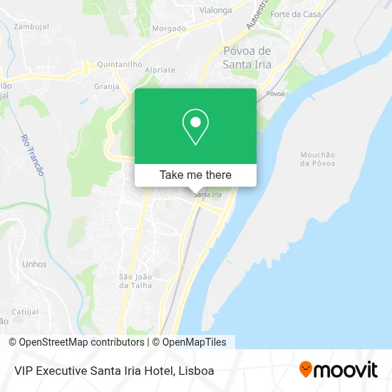 VIP Executive Santa Iria Hotel map