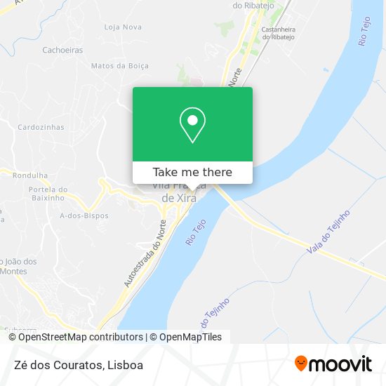 Zé dos Couratos mapa