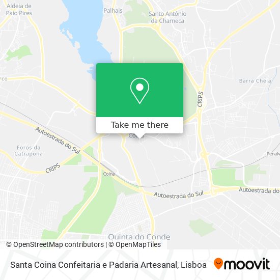 Santa Coina Confeitaria e Padaria Artesanal mapa