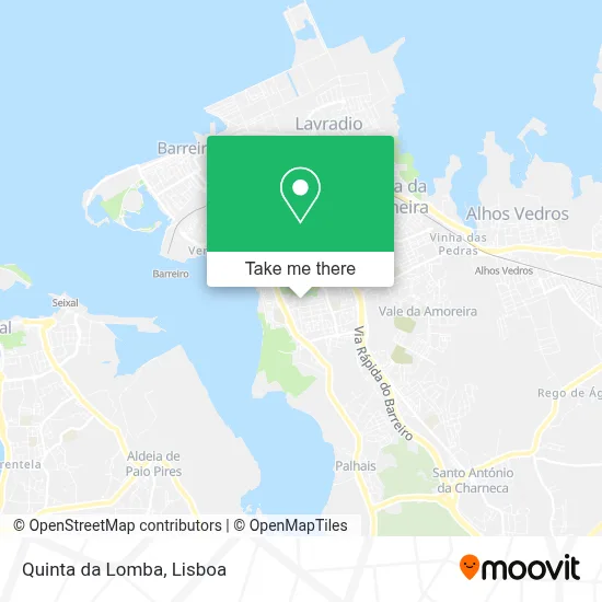 Quinta da Lomba map