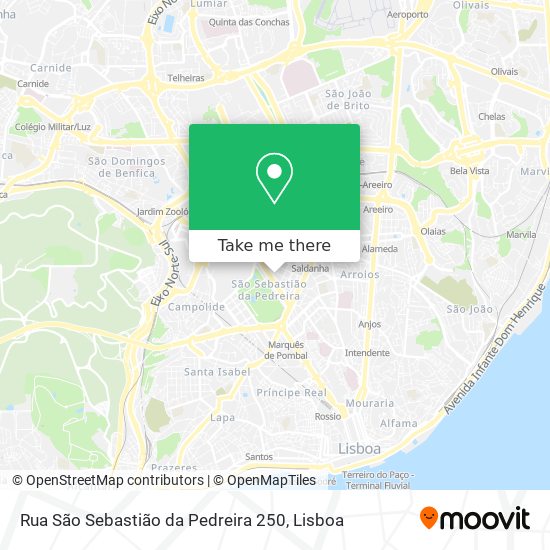 Rua São Sebastião da Pedreira 250 map