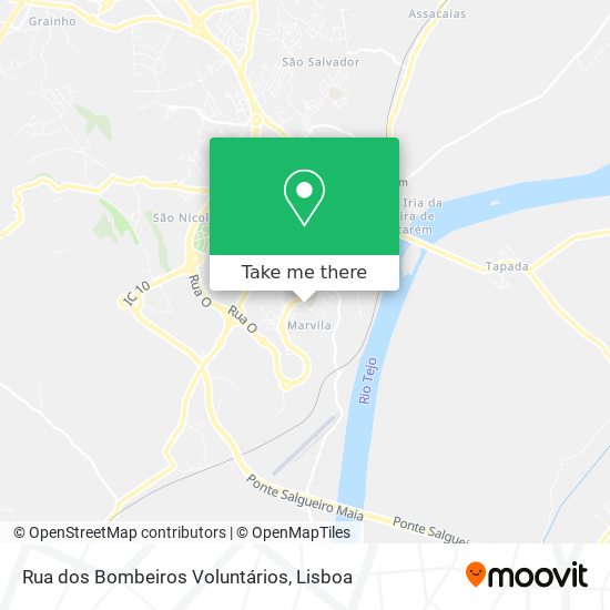 Rua dos Bombeiros Voluntários map