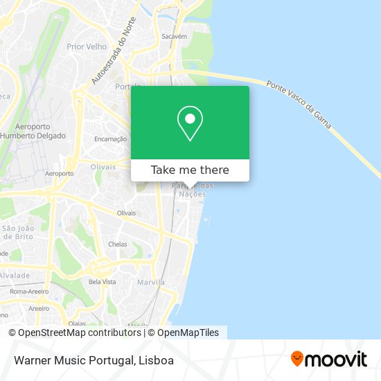 Warner Music Portugal mapa