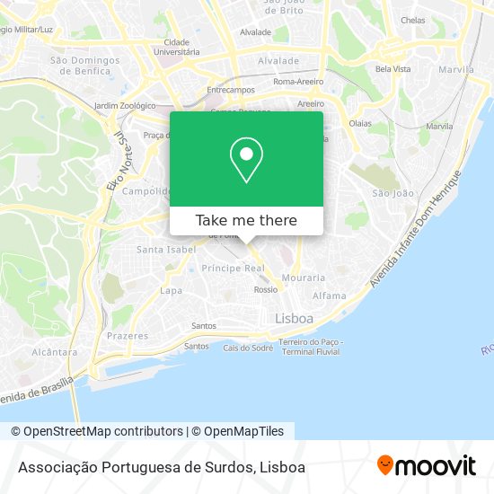 Associação Portuguesa de Surdos mapa