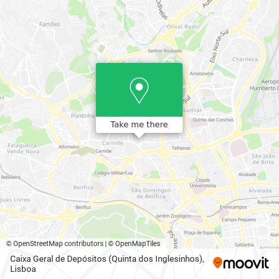 Caixa Geral de Depósitos (Quinta dos Inglesinhos) mapa