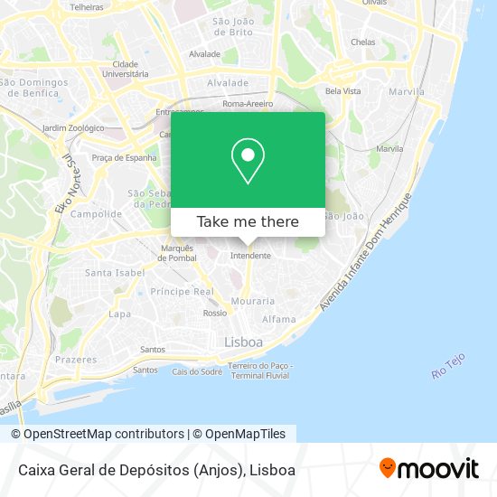 Caixa Geral de Depósitos (Anjos) map