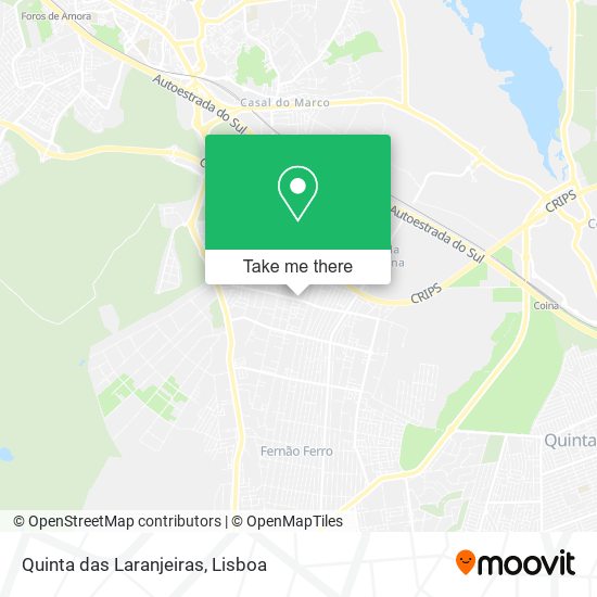 Quinta das Laranjeiras mapa