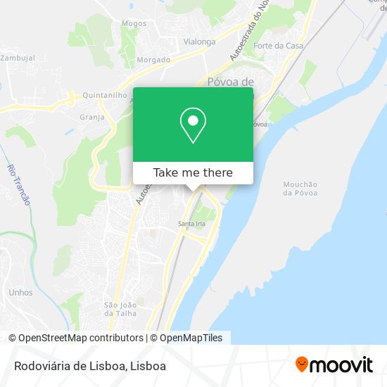 Rodoviária de Lisboa mapa