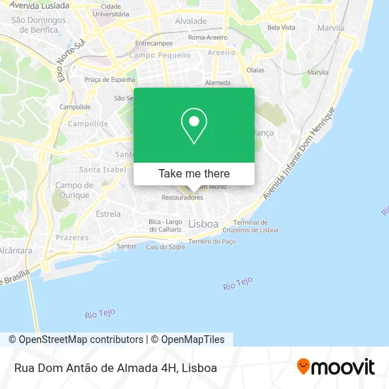 Rua Dom Antão de Almada 4H map