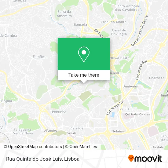 Rua Quinta do José Luis map