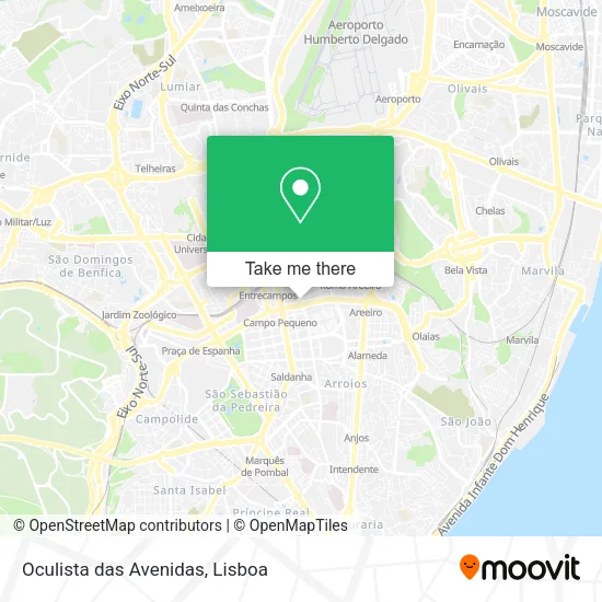 Oculista das Avenidas map