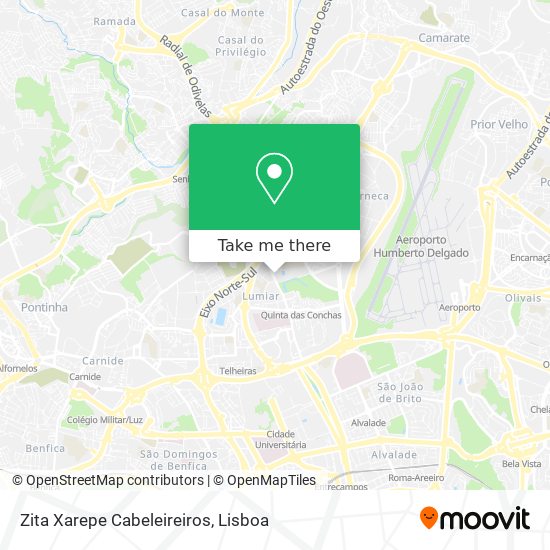 Zita Xarepe Cabeleireiros mapa