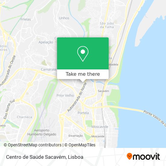Centro de Saúde Sacavém map