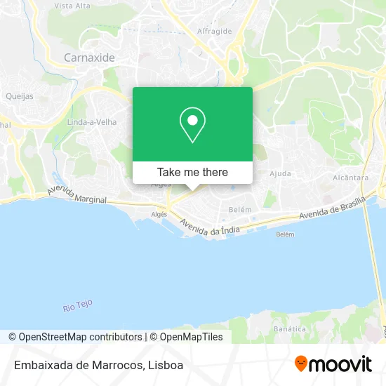 Embaixada de Marrocos map