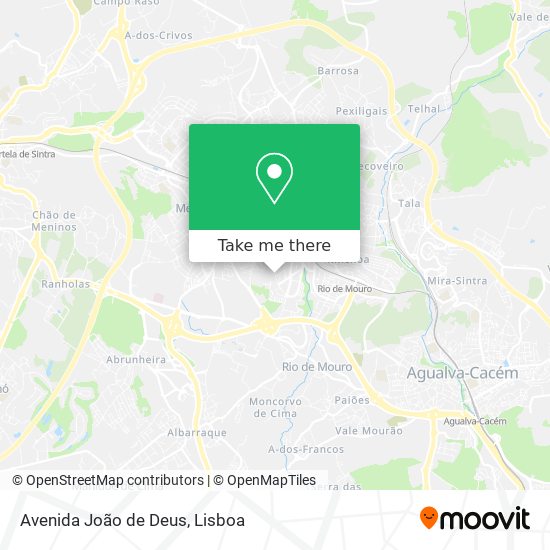 Avenida João de Deus mapa