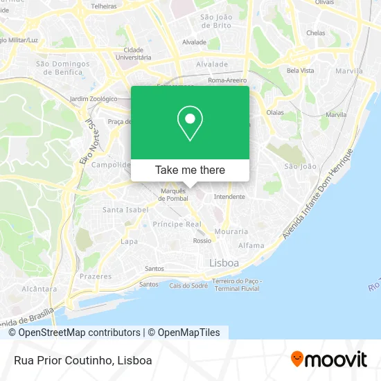Rua Prior Coutinho map