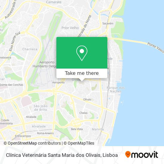 Clínica Veterinária Santa Maria dos Olivais map