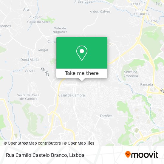Rua Camilo Castelo Branco map