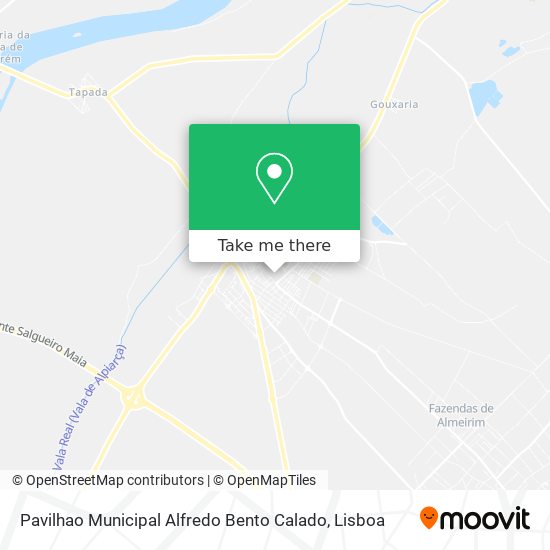 Pavilhao Municipal Alfredo Bento Calado map